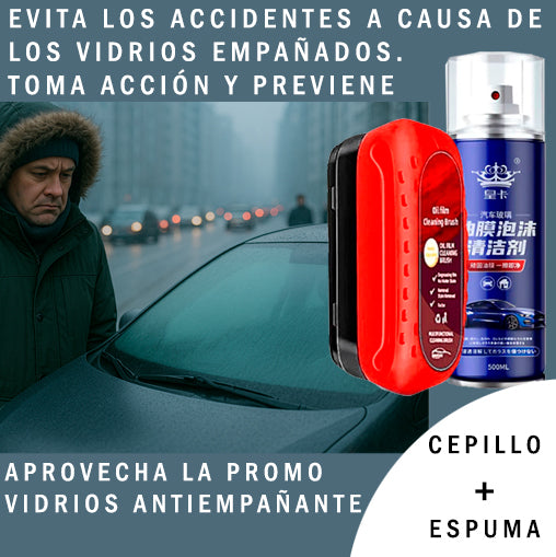 Pack Cepillo + Espuma Anti Empañante